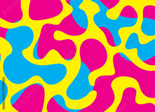 Colored abstract skin. Liquid forms. Vector neon background in minimalist style. Bright hipster poster. halftone Colorful futuristic pattern.