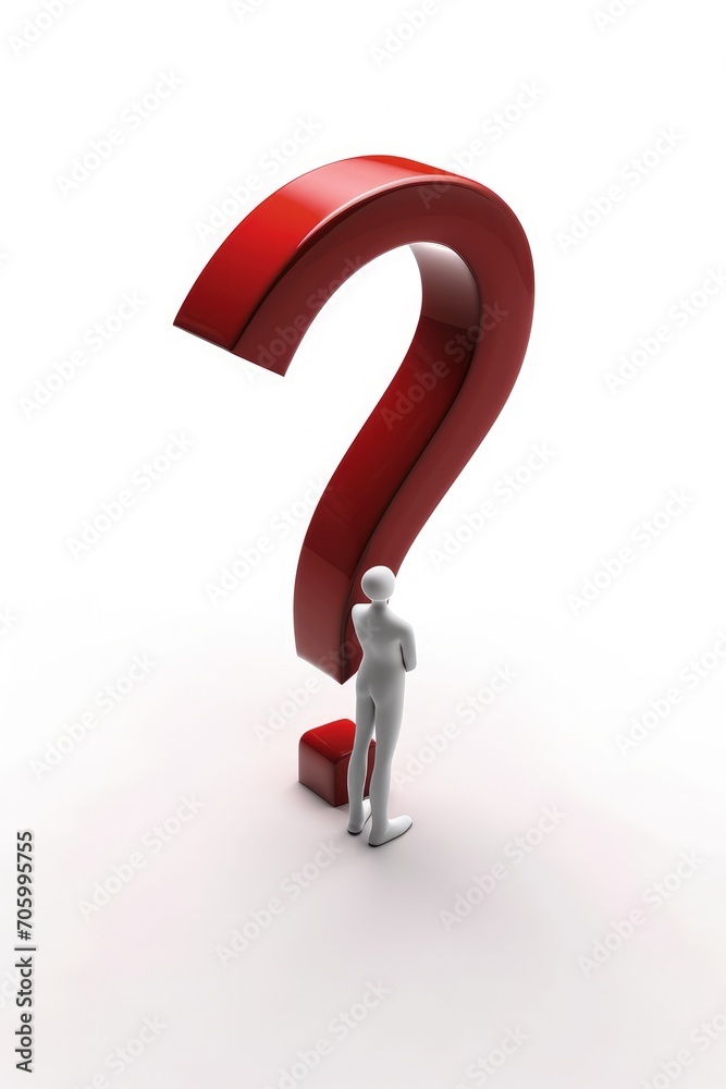 3d character: an inquisitive figure adorned with a dynamic question mark, sparking curiosity and intrigue in a visually engaging and dimensional exploration of uncertainty and inquiry. 3d character: an inquisitive figure adorned with a dynamic question mark, sparking curiosity and intrigue in a visually engaging and dimensional exploration of uncertainty and inquiry.