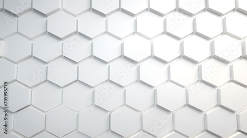 Panoramic Wall of Random Shifted White Honeycomb  