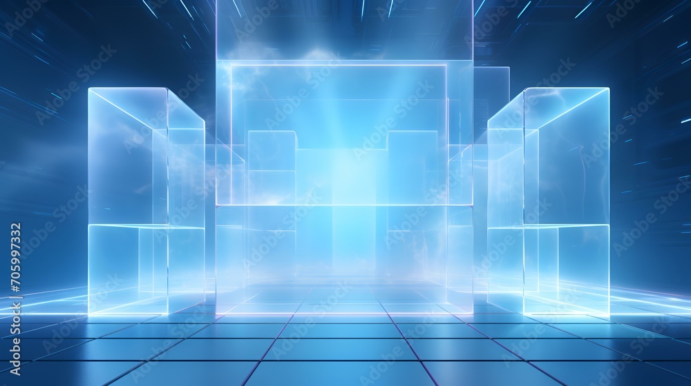 Technology Digital Wave Background Concept

