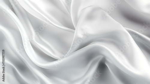 White Gray Satin Texture with a Silver Sheen