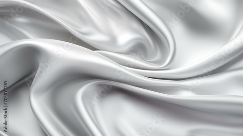 White Gray Satin Texture with a Silver Sheen