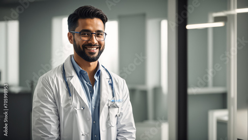 portrait male doctor in clinic © tanya78