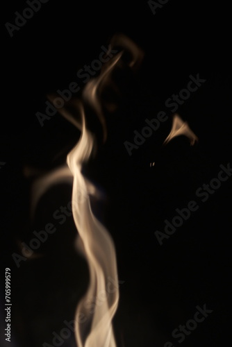fire burning in the dark