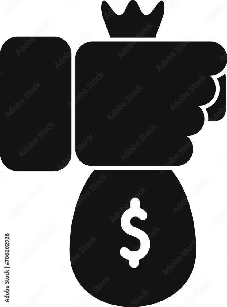 Take money bag icon simple vector. Credit finance. Law startup new Take money bag icon simple vector. Credit finance. Law startup new