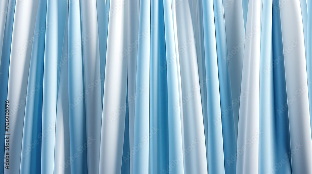 Close Up of Blue Curtain With White Stripes Close Up of Blue Curtain With White Stripes