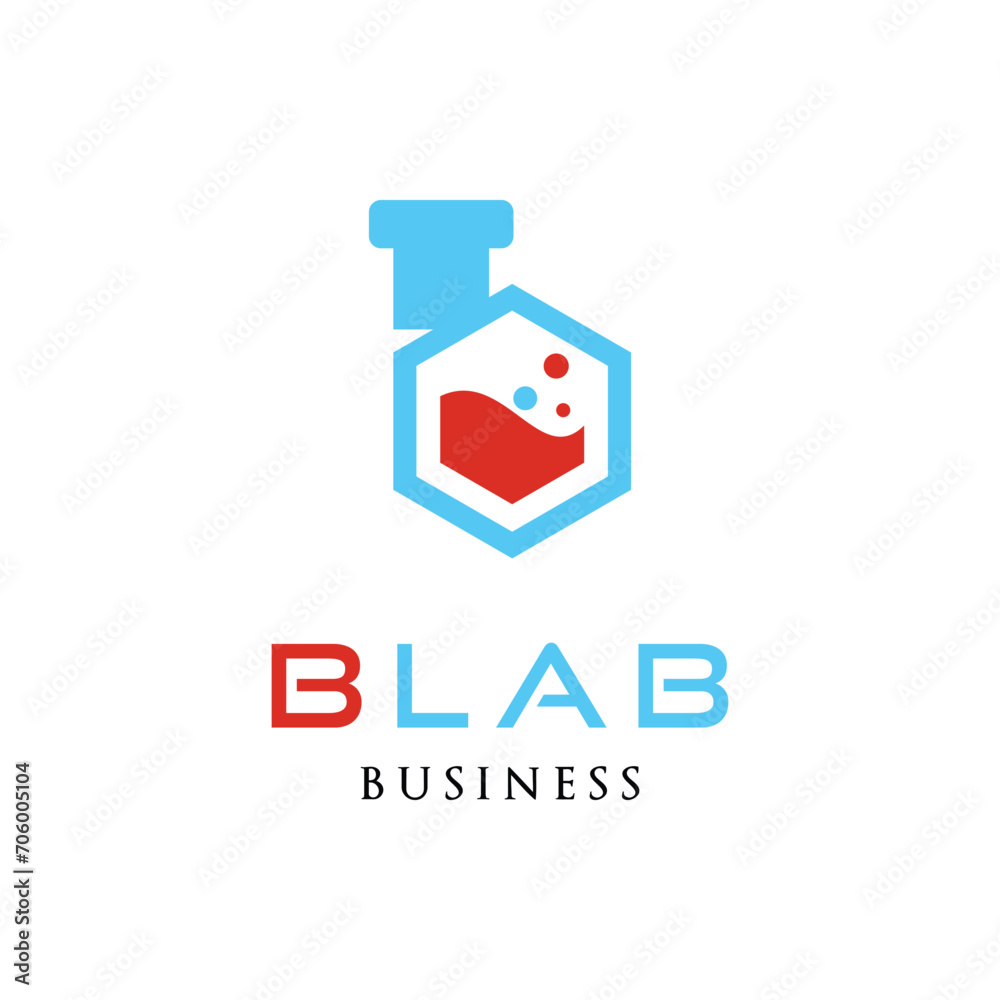 Initial Letter B Laboratory Icon Logo Design Template Initial Letter B Laboratory Icon Logo Design Template