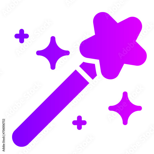 magic wand gradient icon