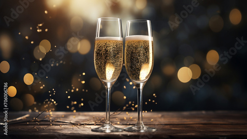 champagne French sparkling wine made from grapes banner copy space background poster greeting card, happy birthday new year, alcohol hands toasting bubble celebrate luxury.