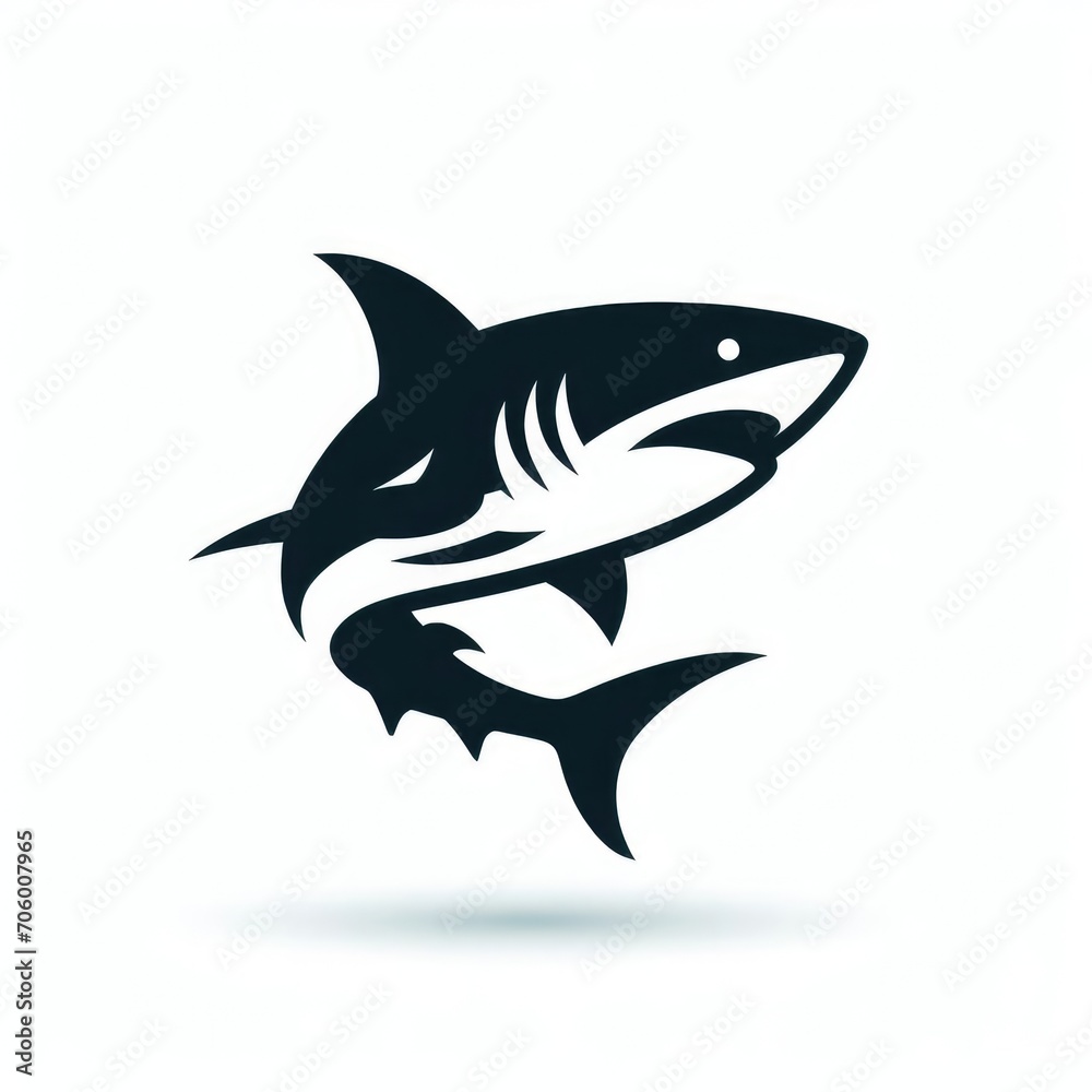 Shark icon illustration. Shark icon illustration.