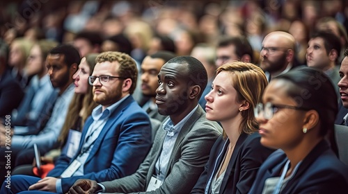 people sitting in audience at a conference