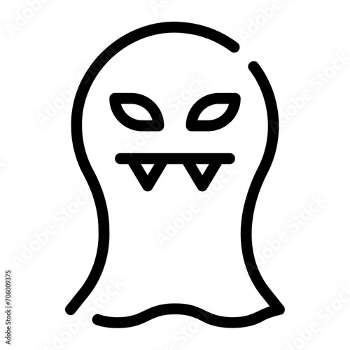 ghost line icon
