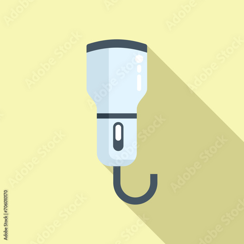 Sonogram healthcare icon flat vector. Device ultra sound. Test woman