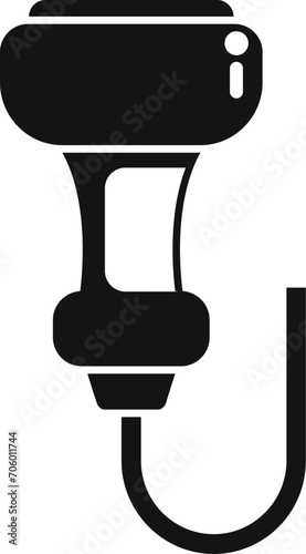 Echocardiogram icon simple vector. Sonograph diagnosis. Doctor ultra sound