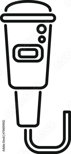Health ultrasonic device icon outline vector. Sonograph clinic. Doctor care