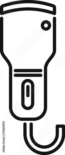 Pregnant sonograph icon outline vector. Medical ultra sound. Test examination