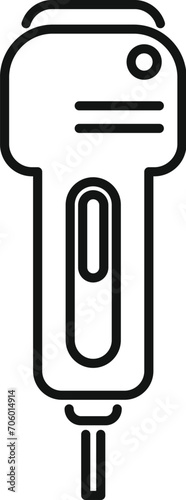 Ultra sound medical icon outline vector. Diagnosis ultrasonic. Sonogram cardio