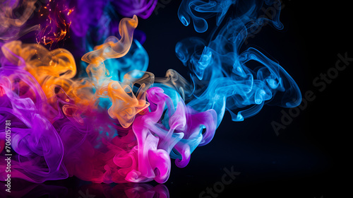 Abstract color paint splash isolated on white background, Splash of paint. Abstract background,Abstract graphic background of colourful smoke for graphical resources | Ai illustration 