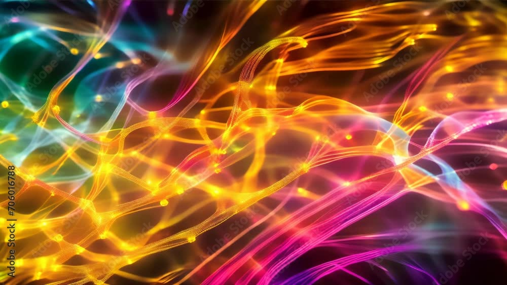 A vibrant abstract image capturing the flow of neon lights with overlapping multicolors
A vibrant abstract image capturing the flow of neon lights with overlapping multicolors