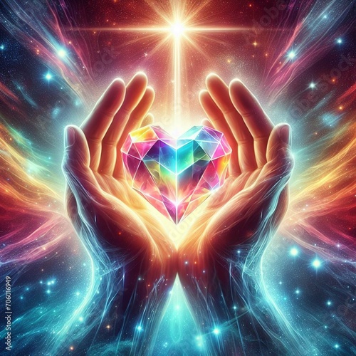 Twin flame couple. Soulmates. The concept of magical, esoteric, tantric, spiritual love. Connection between souls. Illustration for websites and much more. Created using generative ai tools.