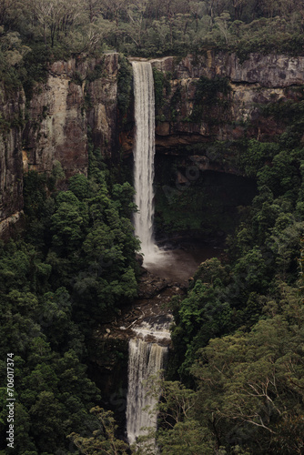 Belmore Falls waterfall located in the Southern Highlands, NSW. 