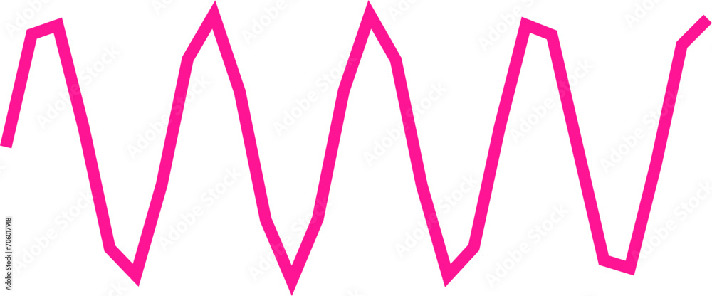 An abstract transparent scribble wave shape line design element.