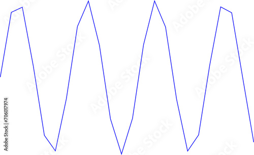 An abstract transparent scribble wave shape line design element.