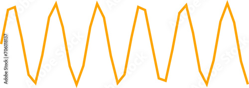 An abstract transparent scribble wave shape line design element.