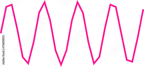 An abstract transparent scribble wave shape line design element.