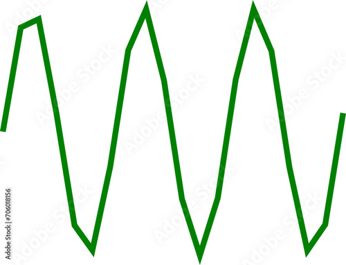 An abstract transparent scribble wave shape line design element.