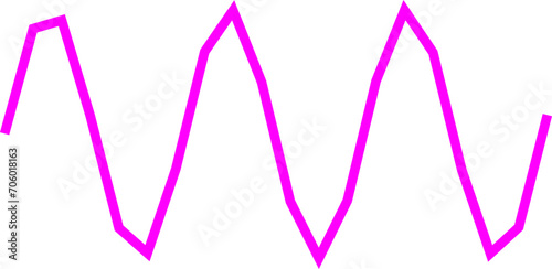 An abstract transparent scribble wave shape line design element.
