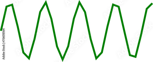 An abstract transparent scribble wave shape line design element.