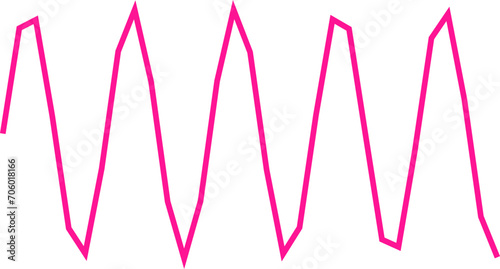 An abstract transparent scribble wave shape line design element.