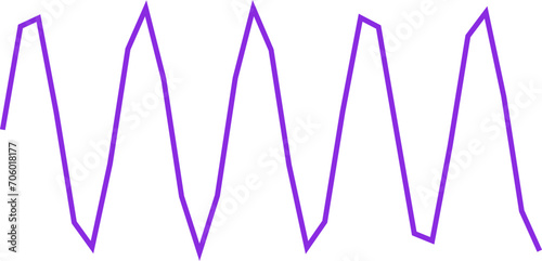 An abstract transparent scribble wave shape line design element.