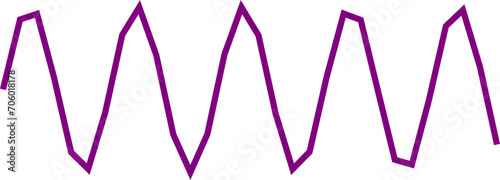 An abstract transparent scribble wave shape line design element.