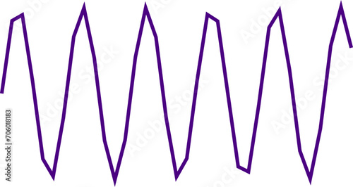 An abstract transparent scribble wave shape line design element.
