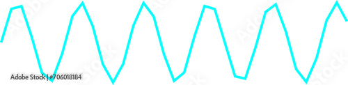 An abstract transparent scribble wave shape line design element.