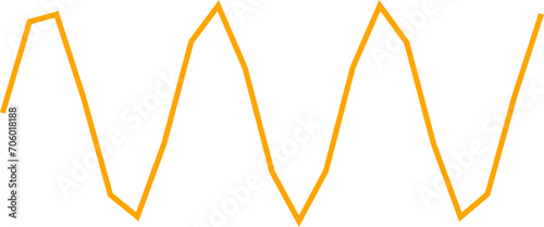 An abstract transparent scribble wave shape line design element.