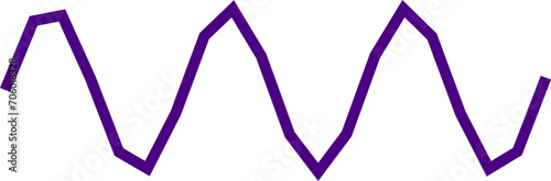 An abstract transparent scribble wave shape line design element.