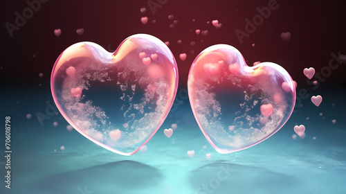 Valentine's Day, hearts, Valentine's Day background, wedding background, blank copy space