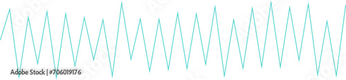 An abstract transparent zigzag shape line design element.