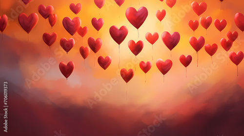 Valentine's Day, hearts, Valentine's Day background, wedding background, blank copy space