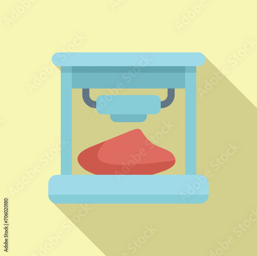 Cellular bioprinting icon flat vector. Medical science dna. Organ healthcare