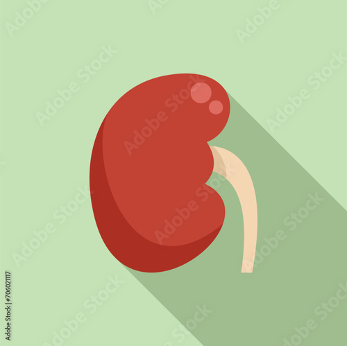 Human organ icon flat vector. Science transplant. Cell bioprinting