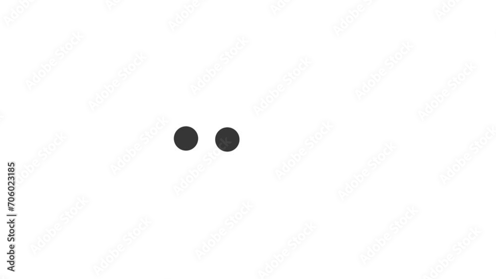 4 dots appear next to each other for loading animation video, looping motion graphic footage animation video of 4 black circle appear and pop up 4 dots appear next to each other for loading animation video, looping motion graphic footage animation video of 4 black circle appear and pop up