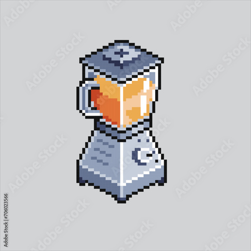 Pixel art illustration Blender. Pixelated Blender. Kitchen Blender
pixelated for the pixel art game and icon for website and video game. old school retro.
