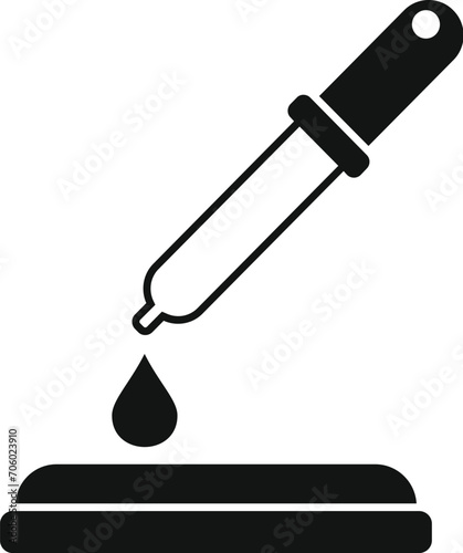 Science medical blood dropper icon simple vector. Future dna. Human healthcare