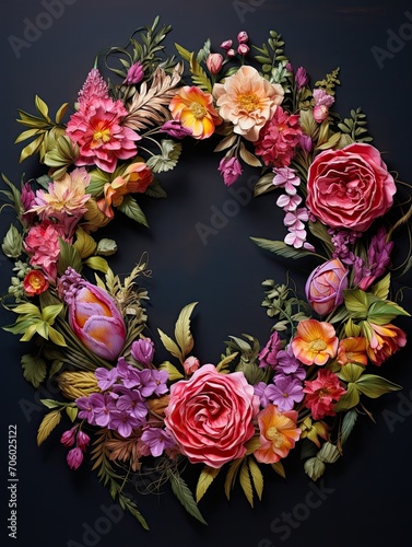 Floral Wall Art  Wreath Design and Captivating Wall Decor