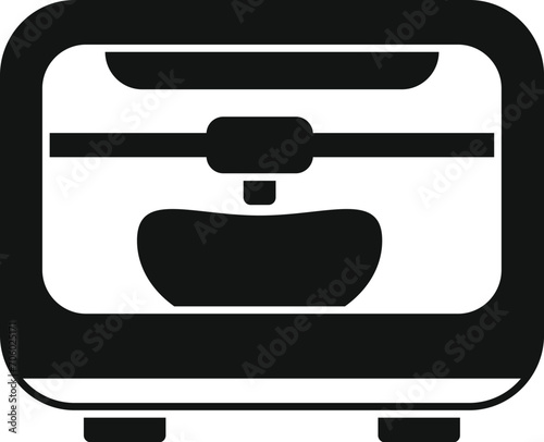 Structure printing organ icon simple vector. Future medicine. Cellular dna