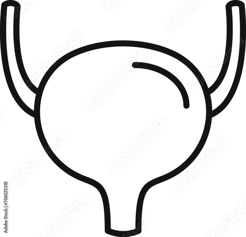 Organ bioprinting icon outline vector. Cell future dna. Science health